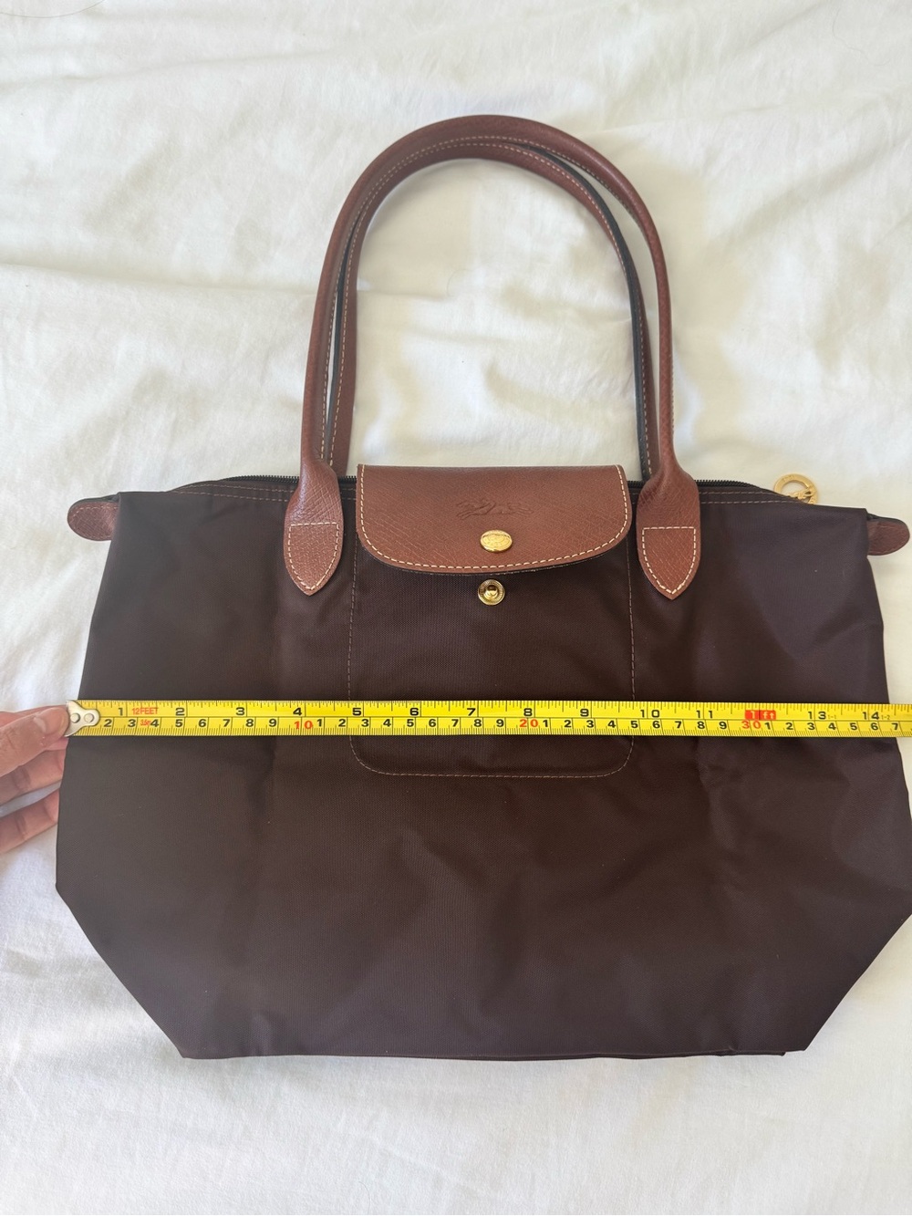 Longchamp Le Pilage Brown Bag - Picture 6 of 7